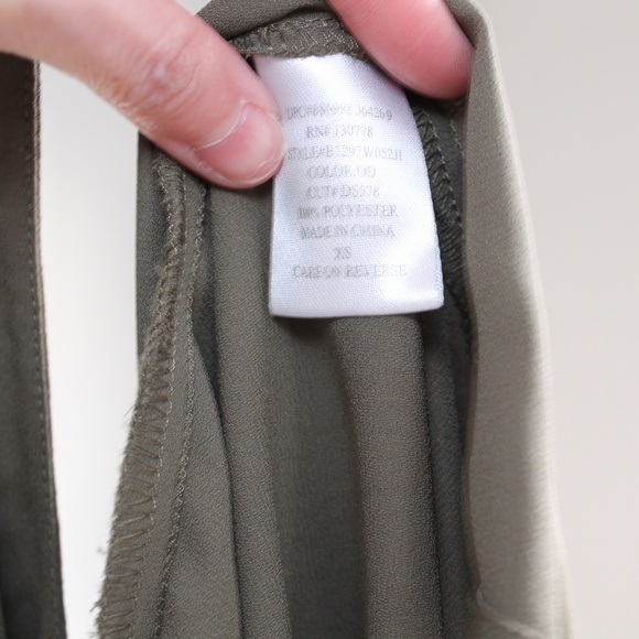 About a Girl Green Olive High-Lo Tunic Dress Sz S - Picture 7 of 7